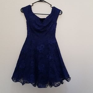 Navy Windsor short dress